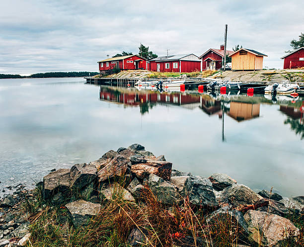 istock Fishing hut at Reine 497011554
