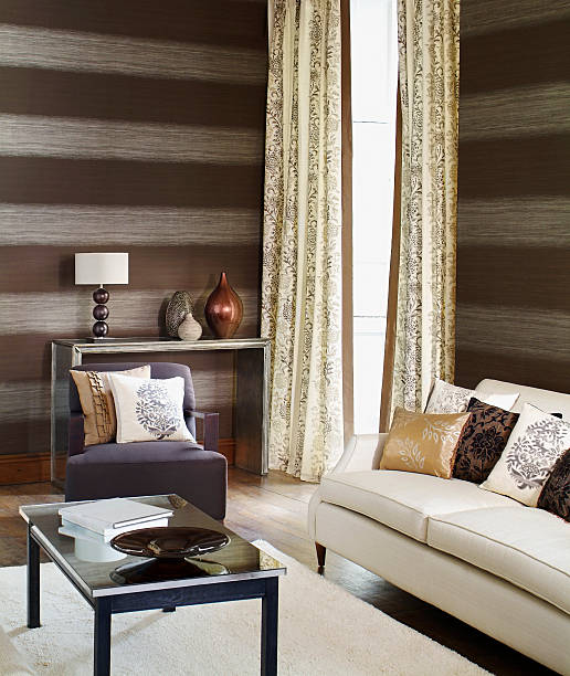 istock Interior of three seater sofa in living room 497015249
