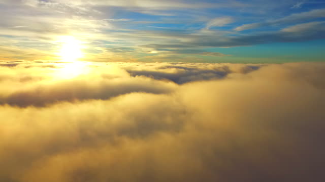 Flying above real clouds with a drone