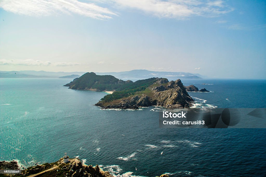 Cies Islands cies islands in atlantic ocean Atlantic Ocean Stock Photo