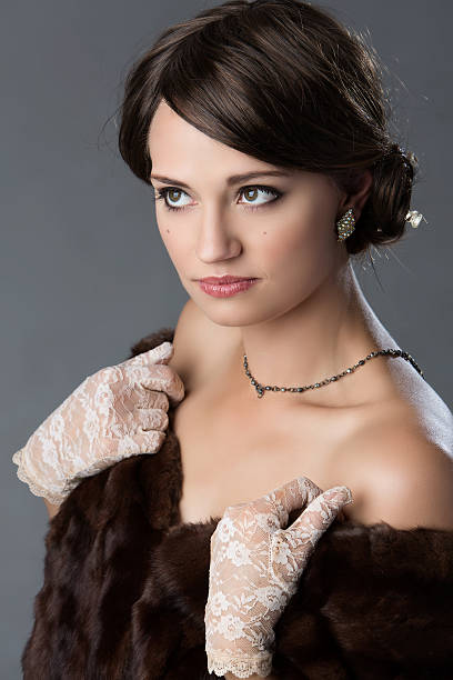 istock Beautiful vintage girl 497019787