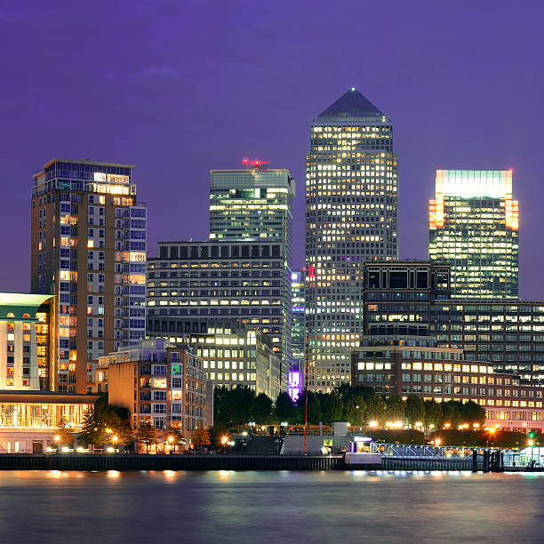 istock London Canary Wharf at night 497020823