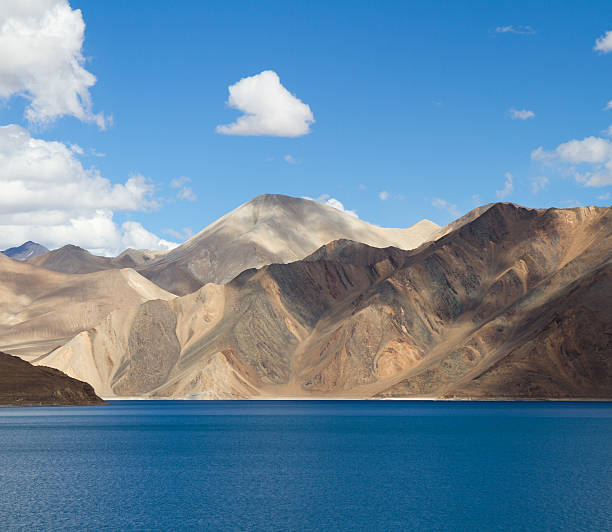 istock PangongTso mountain lake panorama with mountains and blue sky 497023005