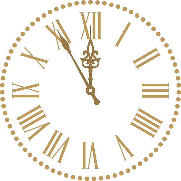 klassische uhr - zwölf uhr stock-grafiken, -clipart, -cartoons und -symbole