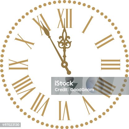 istock Classic clock 497023130