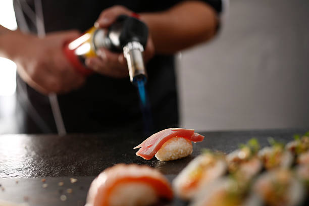 istock Nigiri sushi with tuna 497024168