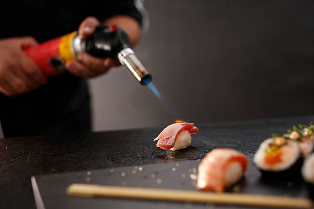 istock Nigiri sushi with tuna 497024700