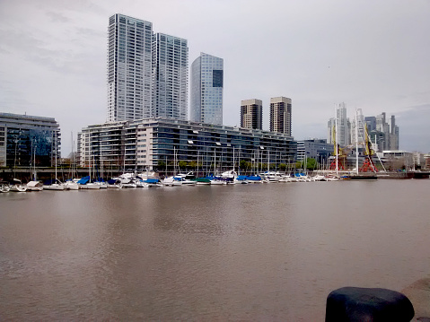 General view of Puerto Madero, Buenos Aires, Argentina