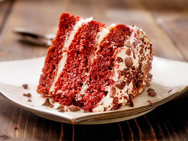 torta velluto rosso - dessert fruit torte red foto e immagini stock