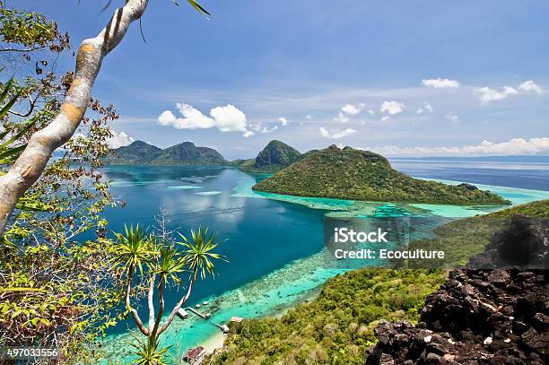 The Scenic View Of The Tun Sakaran Marine Park Stock Photo - Download Image Now - Island of Borneo, Malaysia, Sabah State