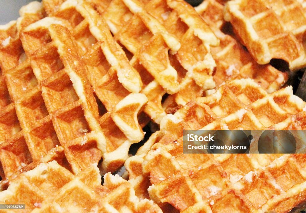 Fresh waffle Belgian Waffle Stock Photo