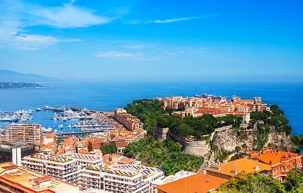 istock Old city peninsula with prince palace in Monaco 497037027