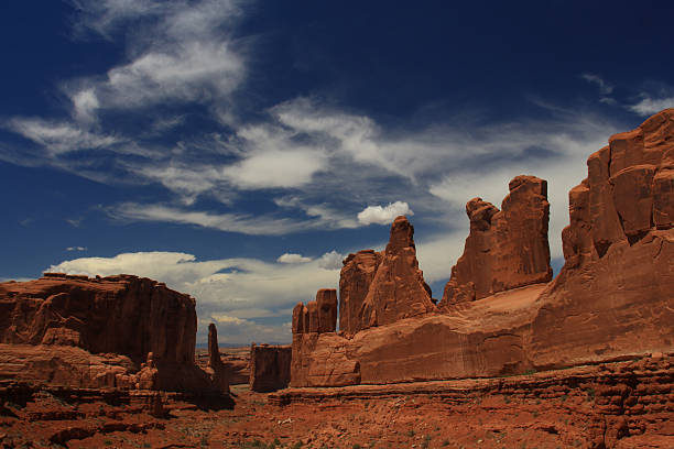 istock Rock Formations with Blue Sky in Arch National Park 497039051