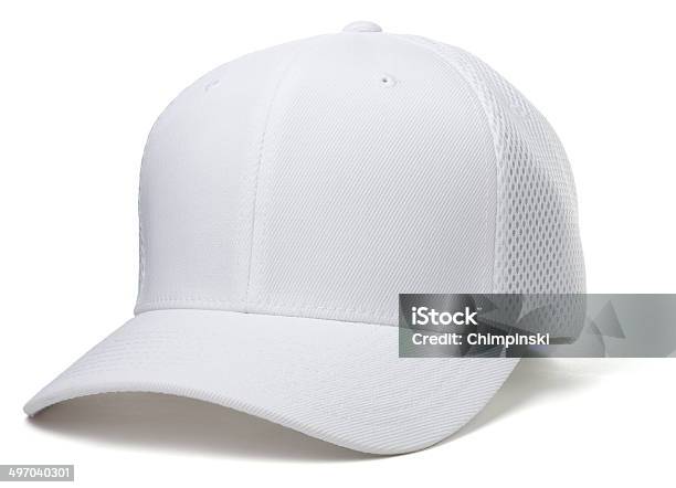 White Baseball Hat Stock Photo - Download Image Now - Cap - Hat, White Color, Baseball Cap