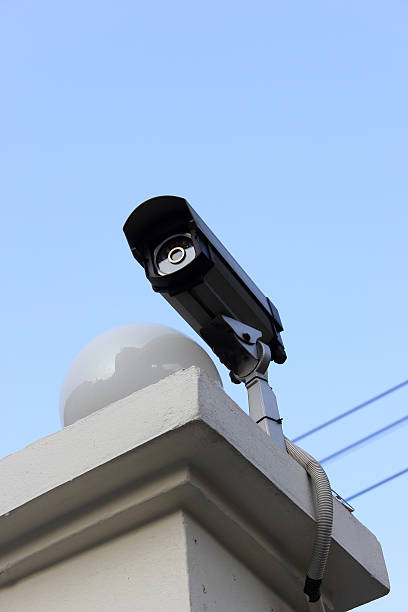 istock CCTV on the pole fence. 497040363