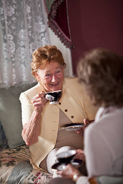 istock Elderly women drinking tea 497040553