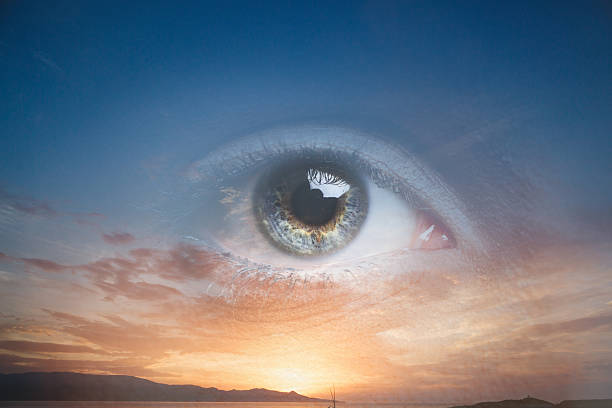 Nature and human eye Nature and human eye. eye nebula stock pictures, royalty-free photos & images