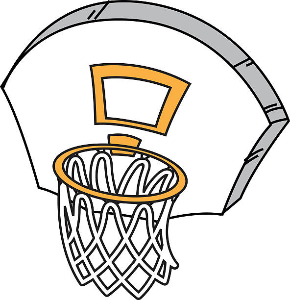 Basketball Hoop vector art illustration