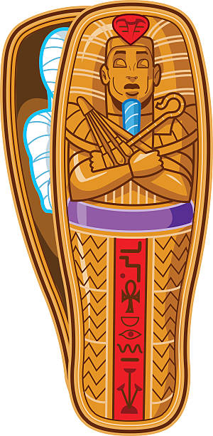 Mummy Sarcophagus vector art illustration