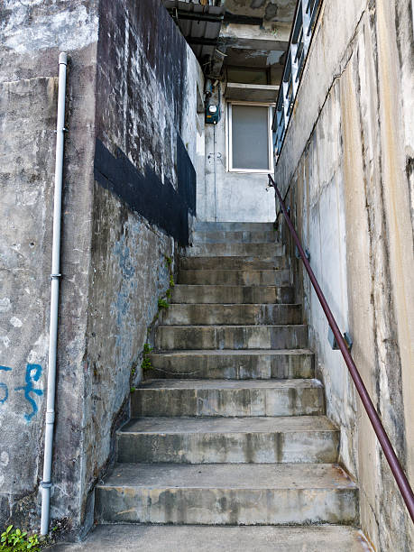 istock narrow stair to the house 497058504