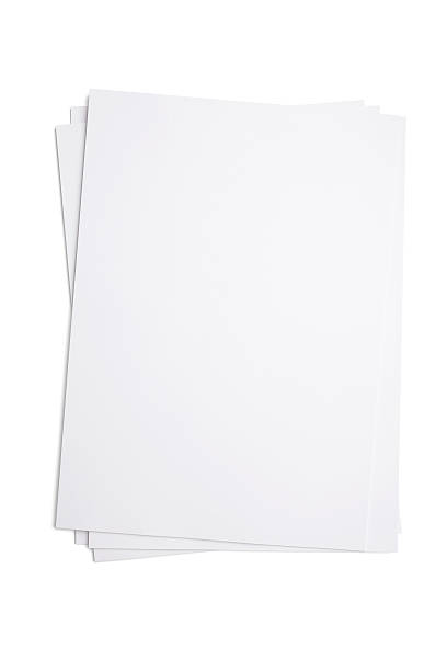 A4 Blank paper A4 blank paper isolated on white background. paper clip office supply stack heap stock pictures, royalty-free photos & images