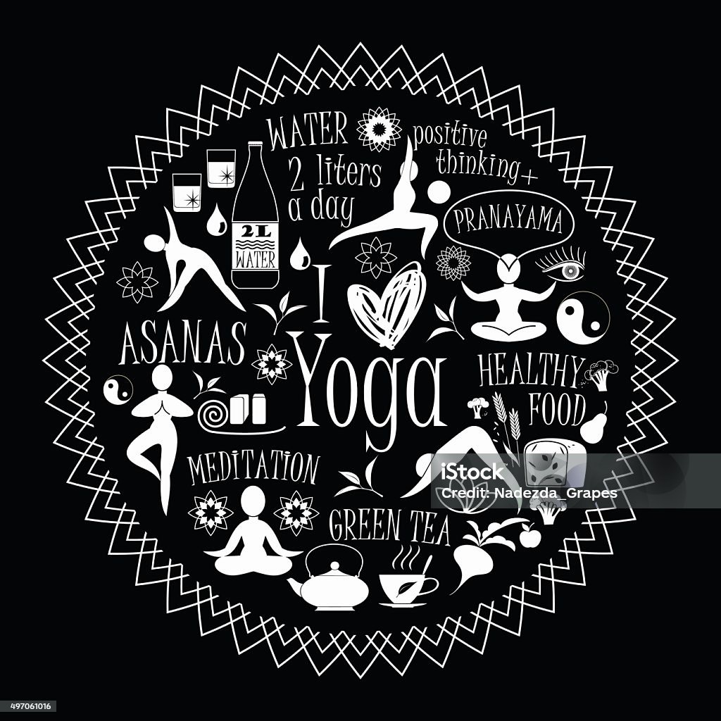 Vector illustration of yoga lifestyle. Vector illustration of yoga lifestyle. Design element. 2015 stock vector