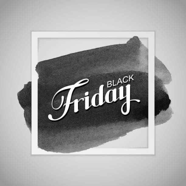 black friday abverkauf-label - customer symbol illustration and painting label stock-grafiken, -clipart, -cartoons und -symbole