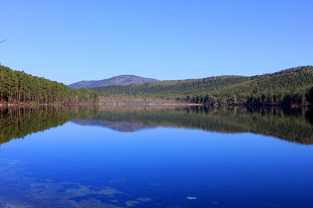 istock Blue water of a forest lake 497062630