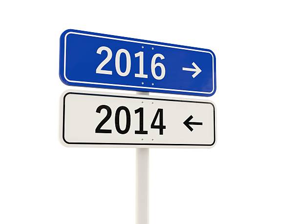 istock 2016 New Year road sign 497066242
