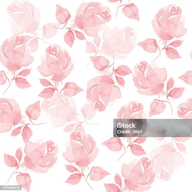 Color Rosa Pattern Background Background With Beautiful Roses Seamless Pattern Stock Illustration ...