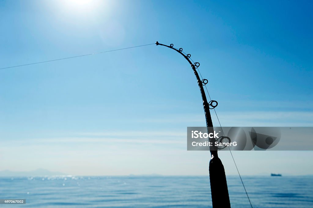 Deep Sea Fishing rod - Lizenzfrei Hochseeangeln Stock-Foto