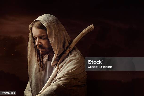 Jesus Christ Stock Photo - Download Image Now - Jesus Christ, Praying, Apostle - Worshipper