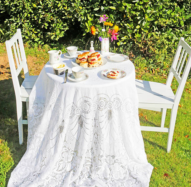 istock Cream Tea on a sunny afternoon 497069432
