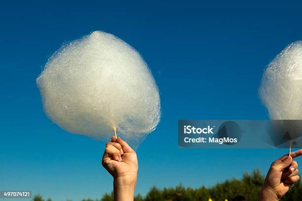 Cotton Candy On Blue Sky Stock Photo - Download Image Now - Cotton Candy, Sky, Blue