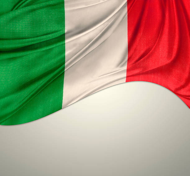 Flag Italian flag on plain background italian flag stock pictures, royalty-free photos & images