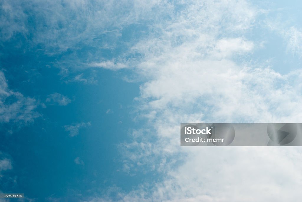 Blue sky and white clouds Backgrounds Stock Photo