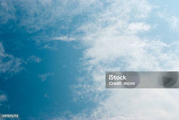 Blue Sky And White Clouds Stock Photo - Download Image Now - Backgrounds, Beauty In Nature, Blue