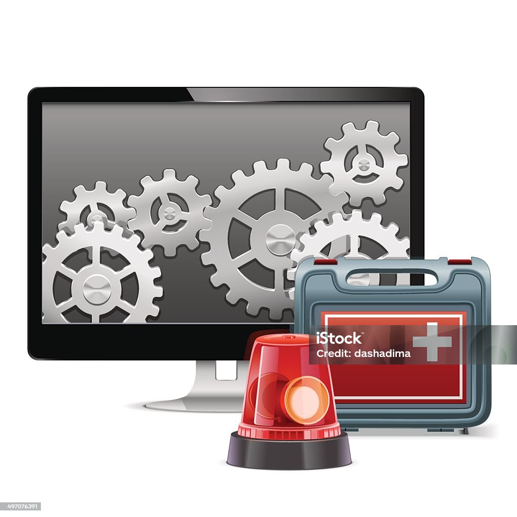 Emergency Computer Mouse Vector Computer Emergency Support Stock Illustration - Download Image ...