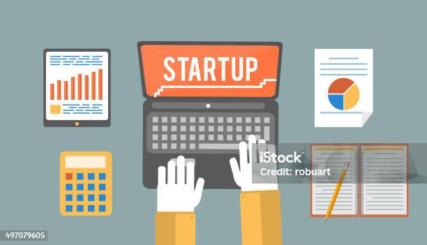 Start Up Concept Stock Illustration - Download Image Now - Arts Culture and Entertainment, Beginnings, Business