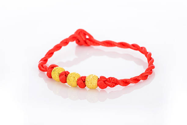istock Gold bracelet isolated on white background 497080599