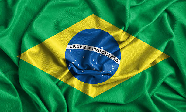 Brazil flag stock photo