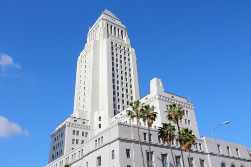 Los Angeles, California, United States. City Hall building.