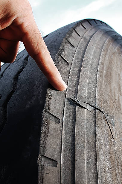 istock Accident Risk with unsafe tire 497092138
