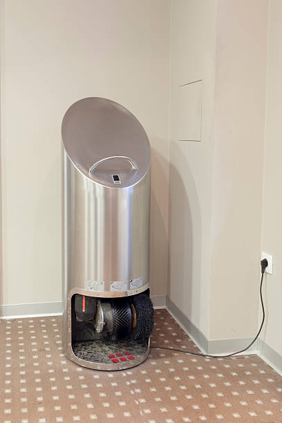 istock Shoe cleaner machine in a hotel 497096153