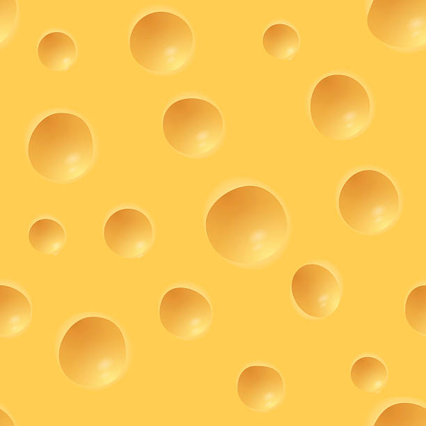 Cheese Pattern Repeating Pattern - Surface of Holland Cheese cheese texture seamless stock illustrations