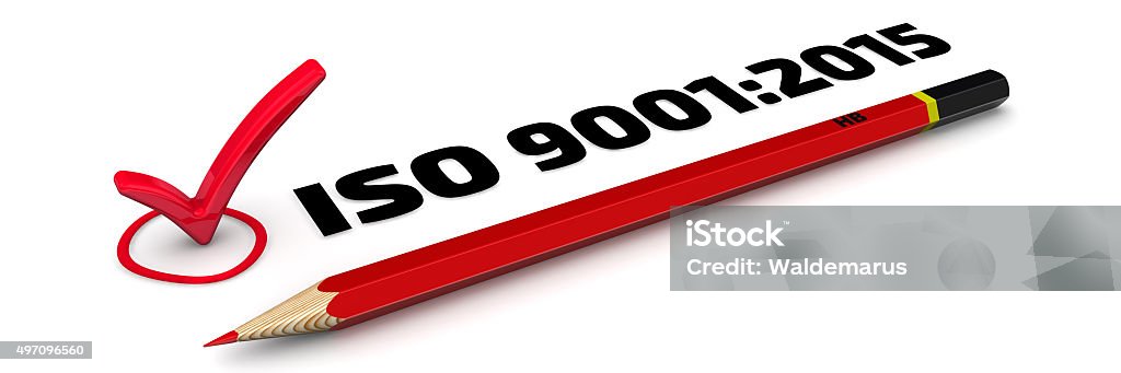 ISO 90 01:20 15. Das Mark - Lizenzfrei 2015 Stock-Foto