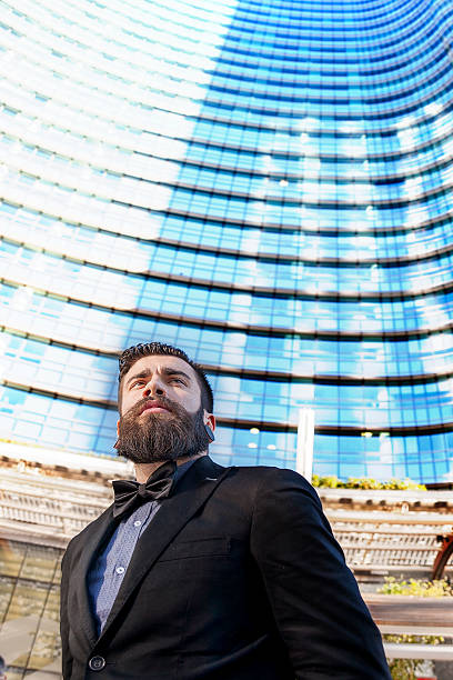 istock young businessman in a glass skyscraper 497096614