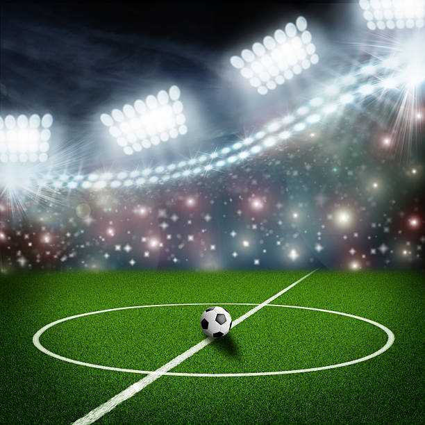 istock soccer field center and ball 497096867