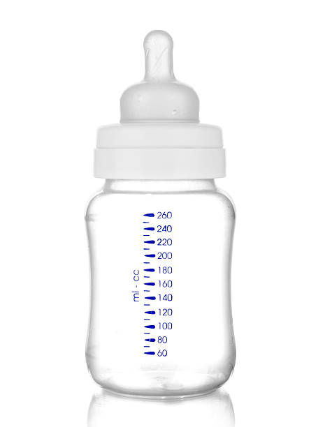 baby bottle - milk bottle milk bottle empty stock-fotos und bilder