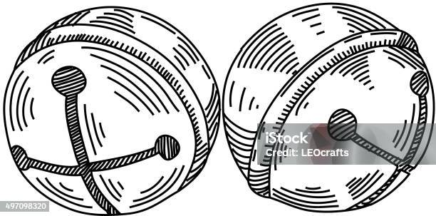 Jingle Bells Drawing Stock Illustration - Download Image Now - Bell, Sketch, 2015
